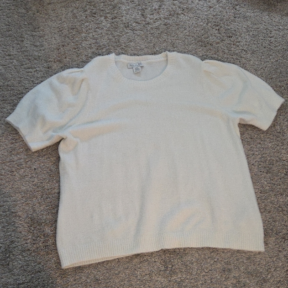 Rachel Zoe Ivory Knit Pullover Sweater